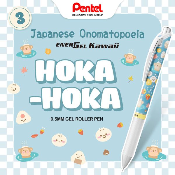 Set 6 Cây Bút Gel Pentel EnerGel Kawaii+ Phiên Bản 8 (Gen 8)