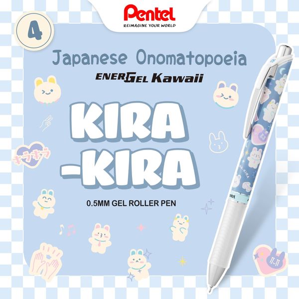Set 6 Cây Bút Gel Pentel EnerGel Kawaii+ Phiên Bản 8 (Gen 8)