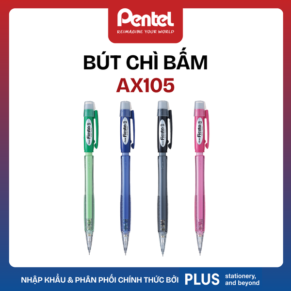 Bút Chì Kim Pentel Fiesta AX105 0.5mm – Nhẹ, Bền, Dễ Dùng