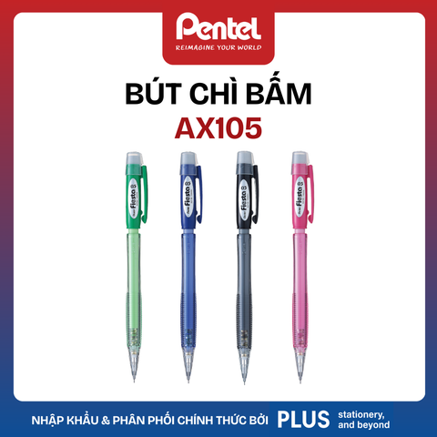 Bút Chì Kim Pentel Fiesta AX105 0.5mm – Nhẹ, Bền, Dễ Dùng