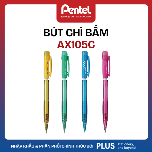 Bút Chì Kim Pentel Fiesta AX105 0.5mm – Nhẹ, Bền, Dễ Dùng