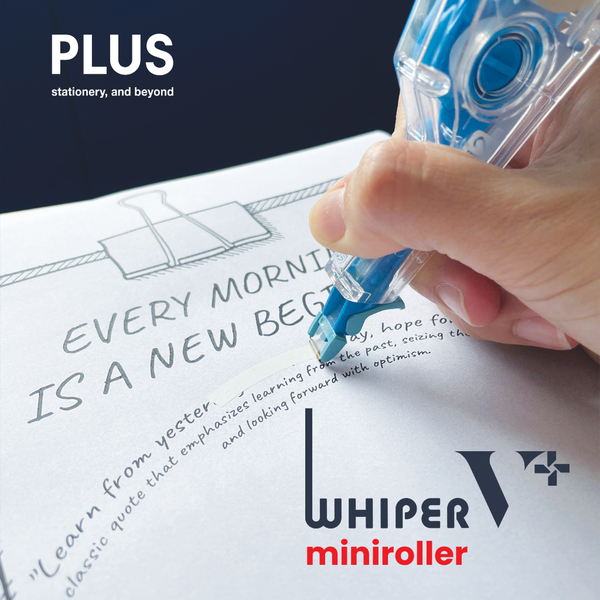 Băng Xóa PLUS WHIPER V+ Mini Roller – Đầu Trục Lăn – Ruột Thay Thế 12m