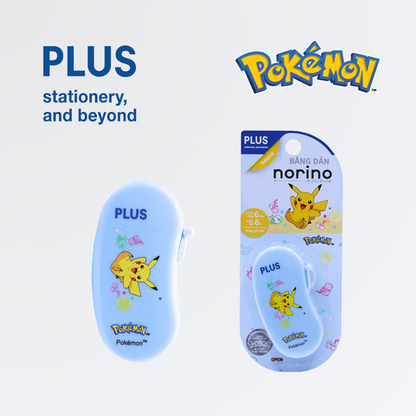 Băng dán 2 mặt Norino bean | Họa tiết Pokemon