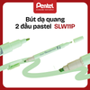 Bút Dạ Quang 2 Đầu Pentel SLW11P – Bút Highlight Pastel Siêu Xinh, Viết – Vẽ – Trang Trí Dễ Dàng