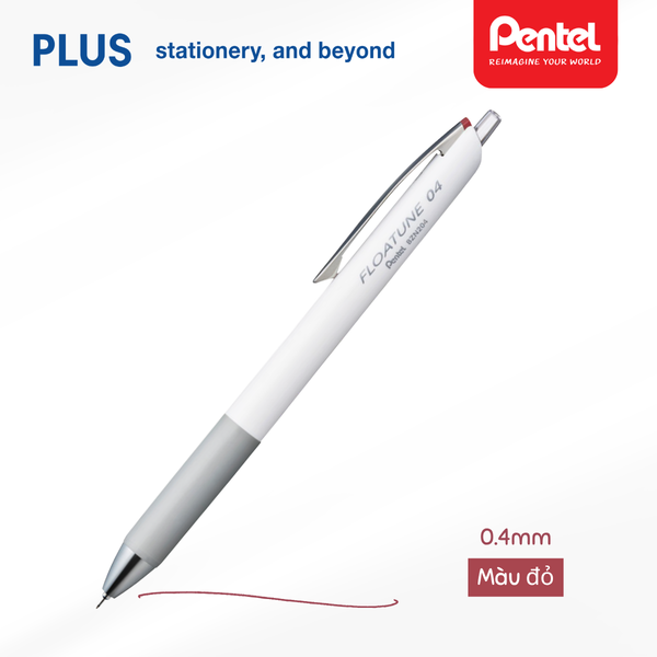 Bút Bi Pentel Floatune BZN204 0.4mm – Mực Dầu Viết Siêu Nhẹ