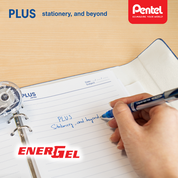 Combo Bút Pentel EnerGel BL57 & Băng Xóa Whiper V PLUS