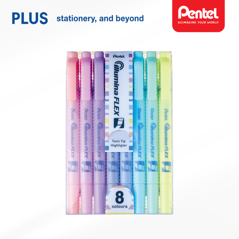 Bút nhớ dòng 2 đầu pastel SET  8 MÀU  – Màu Pastel, Nhanh khô, Không thấm giấy