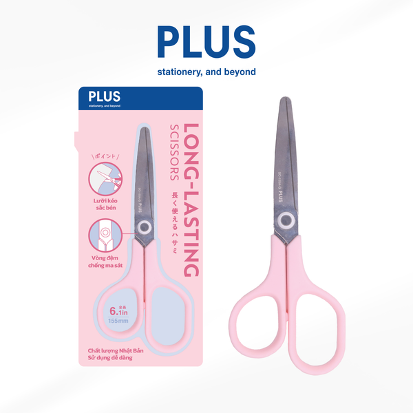 Kéo văn phòng Long Lasting Scissors – Cắt nhẹ nhàng, bền bỉ, an toàn