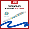 Bút Gel Pentel Energel Kawaii+ Pixel Art BLN75KW 0.5mm Phiên Bản Giới Hạn