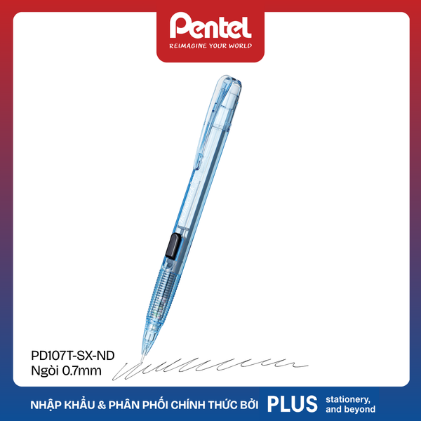 Bút chì kim bấm cạnh - Thân màu - Pentel Techniclick  – Ngòi 0.5/0.7mm