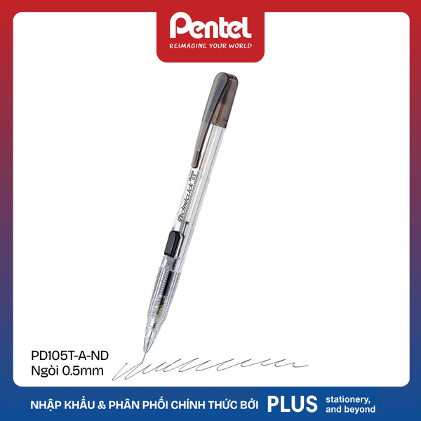 Bút chì kim bấm cạnh - Thân trong - Pentel Techniclick - Ngòi 0.5/0.7mm