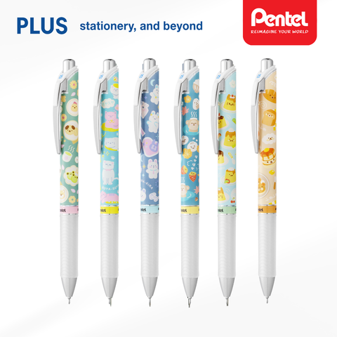 Bút Gel Pentel Energel Kawaii+ Pixel Art BLN75KW 0.5mm Phiên Bản Giới Hạn