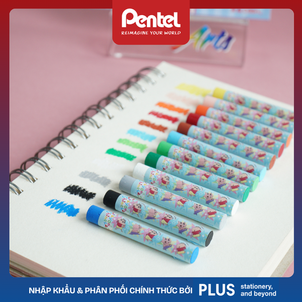 Sáp Dầu Pentel Cậu Bé Bút Chì Shinchan | Phiên bản giới hạn