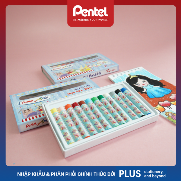 Sáp Dầu Pentel Cậu Bé Bút Chì Shinchan | Phiên bản giới hạn