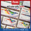 Sáp Dầu Pentel PHN Oil Pastel (12/16/25/36/50 Màu) - Màu Đẹp, An Toàn Cho Bé