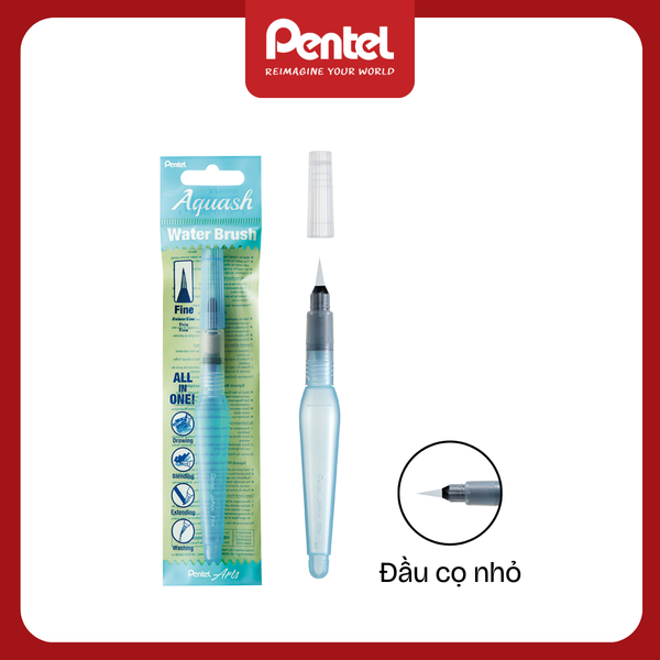 Bút Lông Cọ Nước Pentel FRH – Brush Pen Chuyên Nghiệp | Đầu Cọ Mềm Dai | Dùng Cho Màu Nước