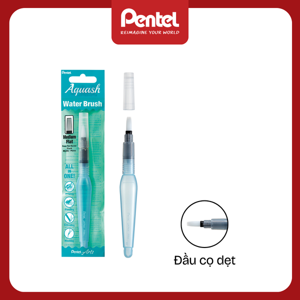 Bút Lông Cọ Nước Pentel FRH – Brush Pen Chuyên Nghiệp | Đầu Cọ Mềm Dai | Dùng Cho Màu Nước
