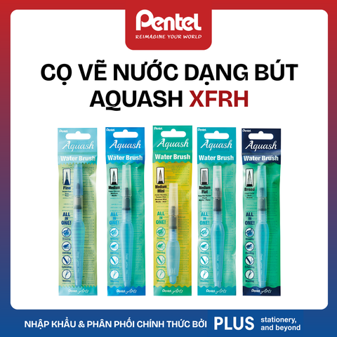 Bút Lông Cọ Nước Pentel FRH – Brush Pen Chuyên Nghiệp | Đầu Cọ Mềm Dai | Dùng Cho Màu Nước