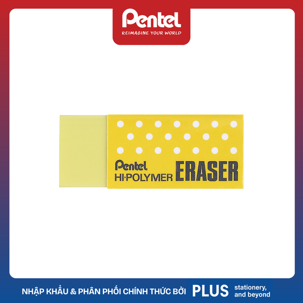 Tẩy Pentel Hi-Polymer nhiều màu ZEH - Hộp 48 Viên - Cỡ Trung