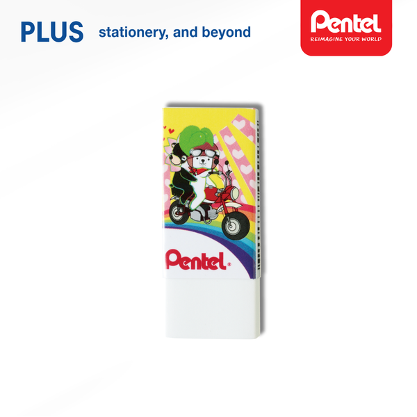 Tẩy Trắng Pentel Po Chan ZEH-05PTP - Gôm Hi-Polymer Hình Gấu Dễ Thương