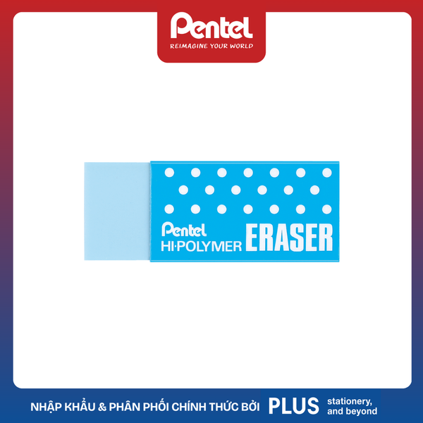 Tẩy Pentel Hi-Polymer nhiều màu ZEH - Hộp 48 Viên - Cỡ Trung