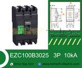  Automat Schneider MCCB EZC100B3015 - Át tô mát khối Schneider 3P 15A 10kA - Automat MCCB 3P 15A 10kA 