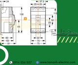  Automat Schneider MCCB EZC100B3015 - Át tô mát khối Schneider 3P 15A 10kA - Automat MCCB 3P 15A 10kA 