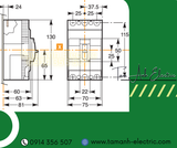  Automat Schneider MCCB EZC100F - Át tô mát khối Schneider 3P 15A - 50A 25kA - Automat MCCB 3P 15A 25kA 
