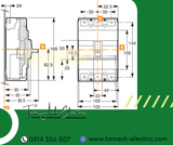  Automat Schneider MCCB EZC250F - Át tô mát khối Schneider 3P 125A - 250A 36kA - Automat MCCB 3P 125A 250A 36kA 