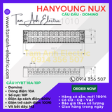  Cầu đấu Domino HYT-1010 HanYoung Hàn Quốc - Cầu Domino HYT 10A 10P HanYoung - Cầu 10A 10 mắt Hàn Quốc 