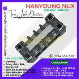  Cầu đấu Domino HYT-204 HanYoung Hàn Quốc - Cầu Domino HYT 20A 4P HanYoung - Cầu 20A 4 mắt Hàn Quốc 