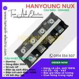  Cầu đấu Domino HYT-2004 HanYoung Hàn Quốc - Cầu Domino HYT 200A 4P HanYoung - Cầu 200A 4 mắt Hàn Quốc 