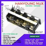  Cầu đấu Domino HYT-3004 HanYoung Hàn Quốc - Cầu Domino HYT 300A 4P HanYoung - Cầu 300A 4 mắt Hàn Quốc 