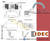  Rơ le trung gian IDEC 6A 24Vdc 14 chân RU_RN 4S - Rơ le trung gian 4 cặp tiếp điểm 14 chân IDEC Nhật Bản RU/RN 4S 24Vdc 