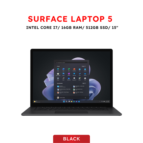 Surface Laptop 5 15 inch Intel Core i7 / 16GB RAM / 512GB SSD