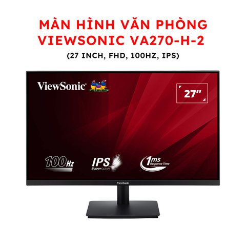 Màn hình Văn phòng Viewsonic VA270-H-2 (27 inch, FHD, 100Hz, IPS)