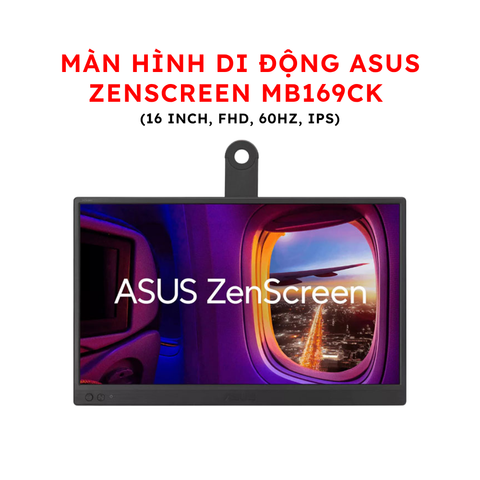Màn hình Di động ASUS ZenScreen MB169CK (16 inch, FHD, 60Hz, IPS)