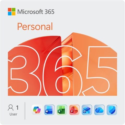 Phần mềm Microsoft Office 365 Personal + AI Copilot (Dành cho 1 người, 12 tháng, 1TB OneDrive/5 thiết bị/người)