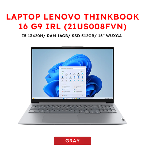 Laptop Lenovo ThinkBook 16 G9 IRL (21US008FVN) (I5-13420H | RAM 16GB | SSD 512GB | 16