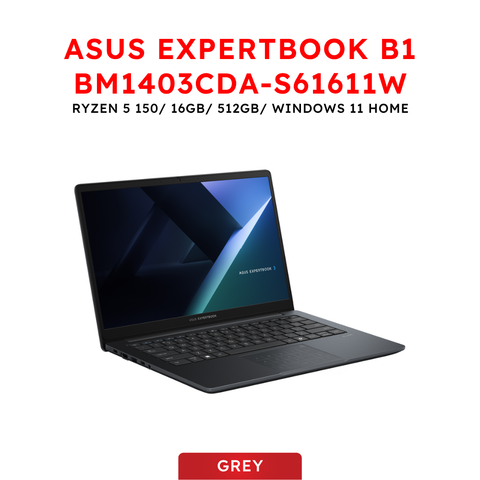 Laptop Asus Expertbook B1 BM1403CDA-S61611W (Ryzen 5 150 | 16GB RAM | 512GB SSD | Windows 11 Home) BH 24 tháng