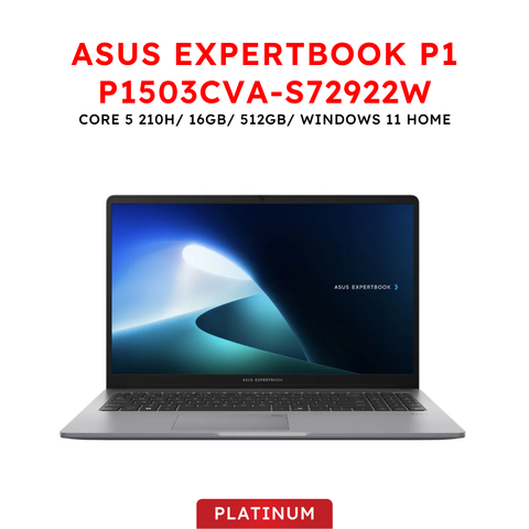 Laptop Asus ExpertBook P1 P1503CVA-S72922W (Core 5 210H | 16GB RAM | 512GB SSD | Windows 11 Home) BH 24 Tháng