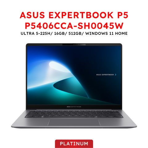 Laptop Asus ExpertBook P5 P5406CCA-SH0045W (Ultra 5-225H | 16GB RAM | 512GB SSD | Windows 11 Home) BH 24 tháng