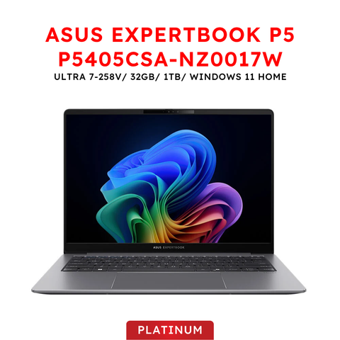 Laptop Asus ExpertBook P5 P5405CSA-NZ0017W (Ultra 7-258V/ 32GB/ 1TB/ Win 11 Home) BH 24 tháng