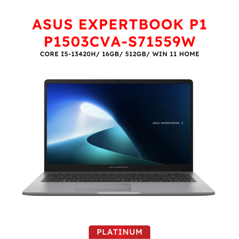 Laptop Asus ExpertBook P1 P1503CVA-S71559W (Core i5-13420H | 16GB | 512GB | Win 11 Home) BH 24 tháng