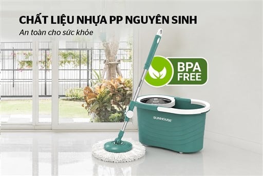 Bộ lau nhà xoay 360 độ Sunhouse KS-CL300IB – ảnh 3