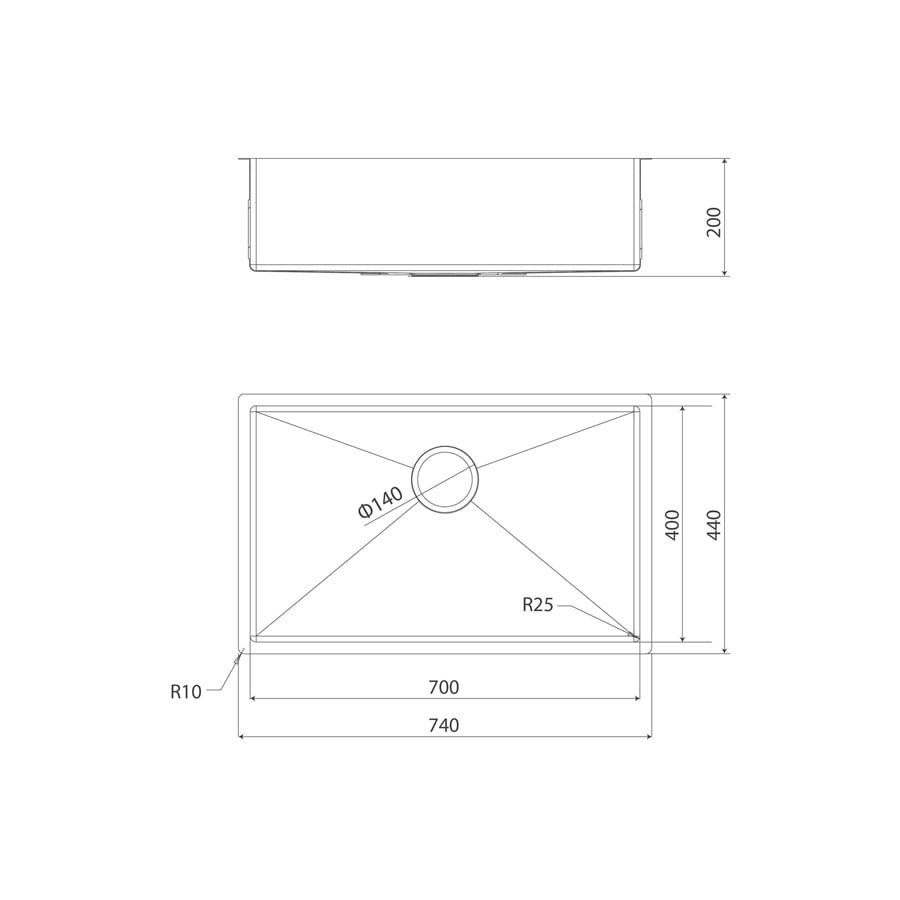 Chậu rửa chén 1 hố inox 304 kích thước 74cm – lắp âm hoặc dương Malloca MS6074 - Lắp âm hoặc dương chậu Malloca MS6074 Chậu rửa chén 1 hố inox 304 kích thước 74cm – lắp âm hoặc dương Malloca MS6074 - Lắp âm hoặc dương chậu Malloca MS6074