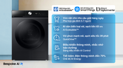 Máy giặt Samsung Bespoke AI EcoBubble Inverter 10 kg WW10DB7U34GBSV
