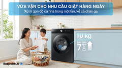 Máy giặt Samsung Bespoke AI EcoBubble Inverter 10 kg WW10DB7U34GBSV ảnh 2