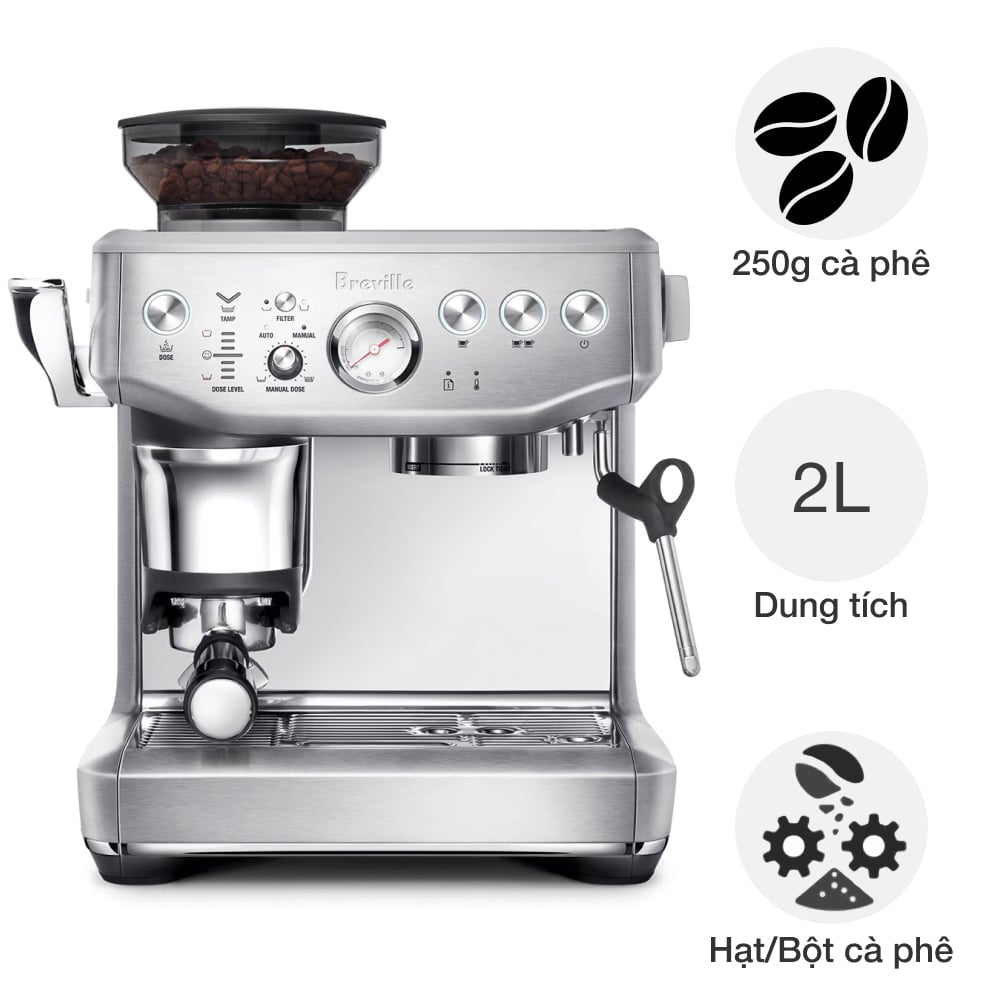 Máy pha cafe bán tự động Breville BES876 the Barista Express® Impress