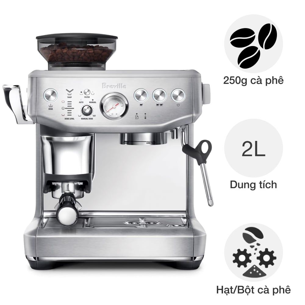 Máy pha cafe bán tự động Breville BES876 the Barista Express® Impress